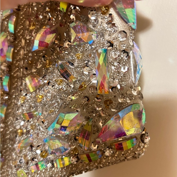 TERANI COUTURE SHORT BEADED JEWELS EMBELLISHED COCKTAIL DRESS Formal WeddingProm - Picture 10 of 16